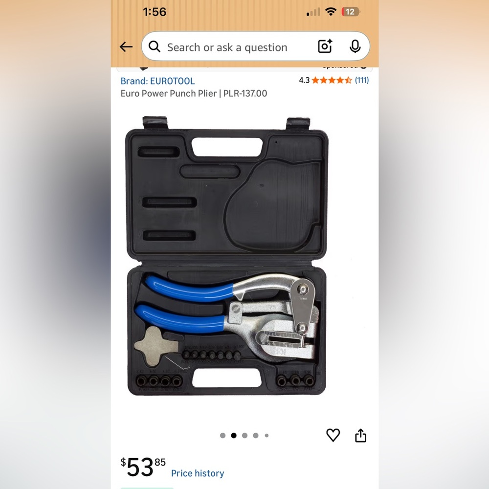 EuroTool Euro Power Punch Plier USED ONCE